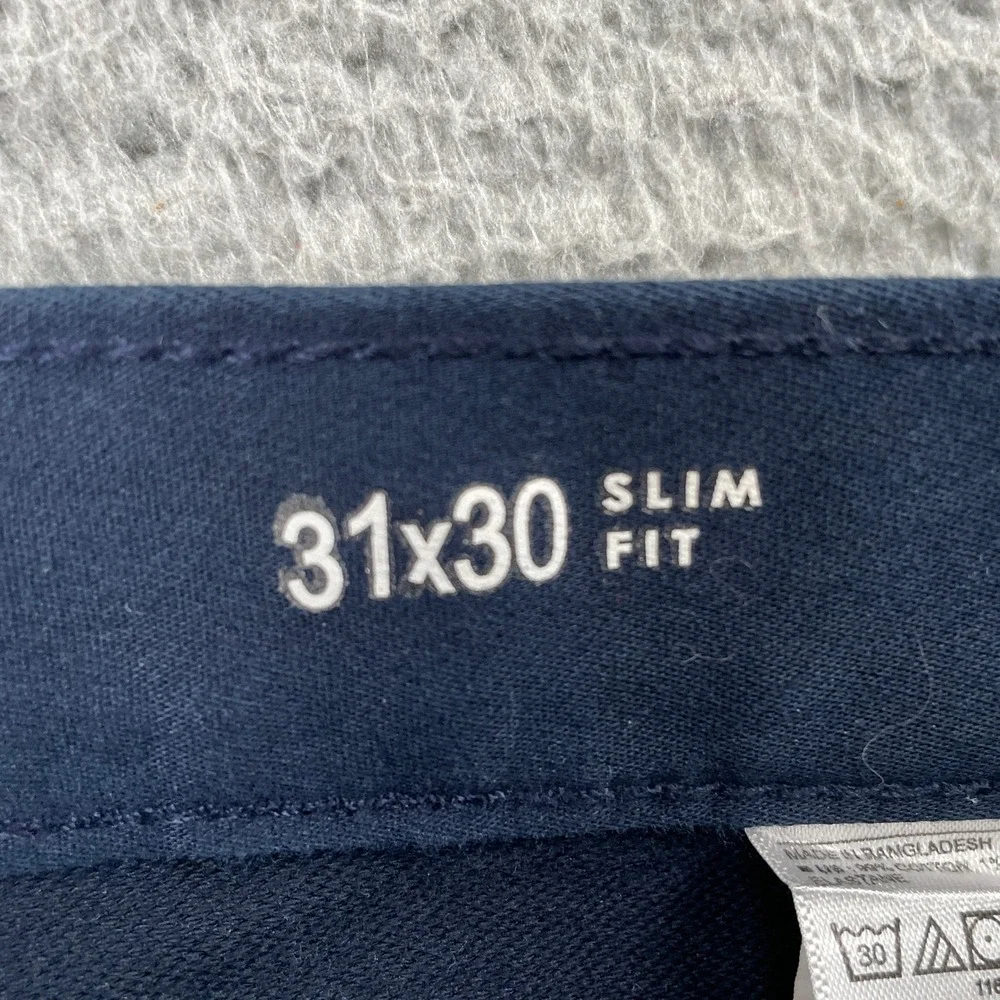 Banana Republic Pants Mens 31x30 Blue Travel Jean Slim Fit Stretch Navy
